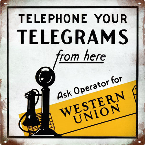 Telegrams Western Union 12x18