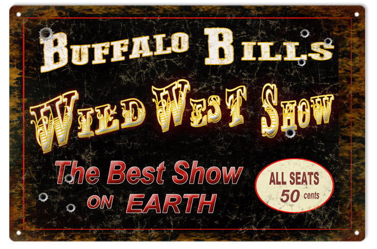 Buffalo Bill Greatest Show On Earth 12x18