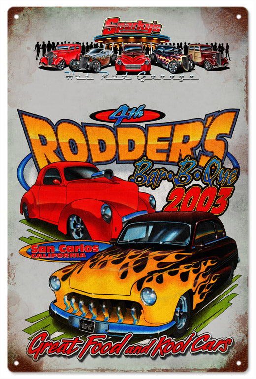 Sparkys Hot Rod Garage 12x18
