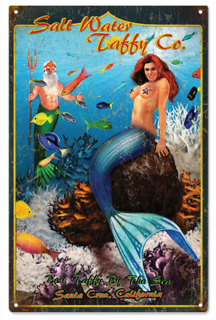 Salt Water Taffy Best Taffy The Sea Mermaid 12x18