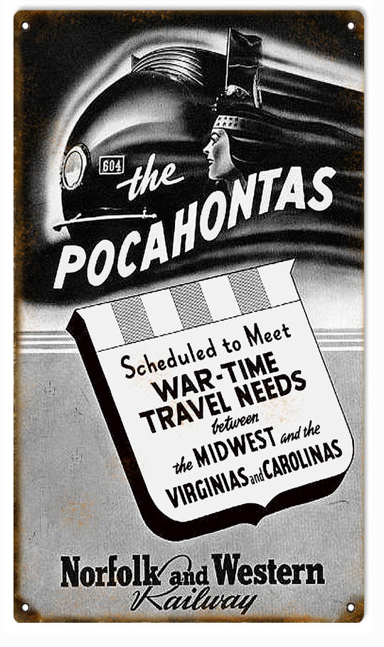 Norfolk Western Pocahontas Railroad 8×14