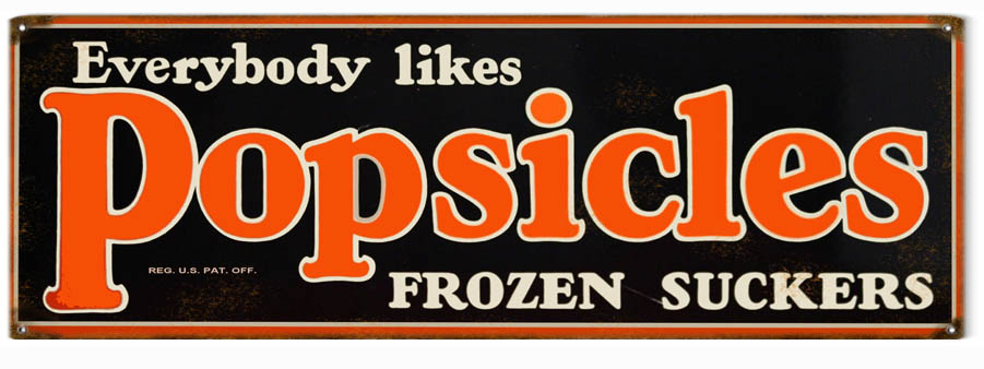 Everybody Likes Popsicles Frozen Suckers 6″x18″