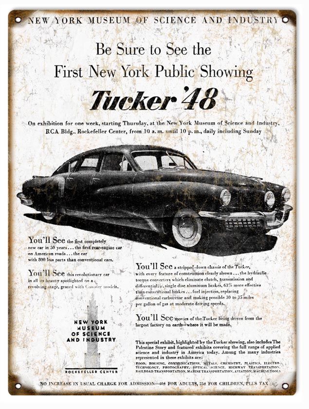 Tucker 48 Automobile 9×12