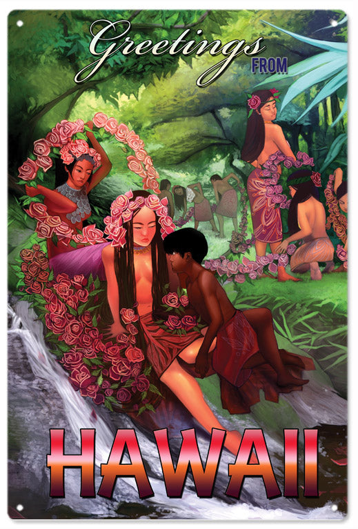 Greeting From Hawaii Art 12x18