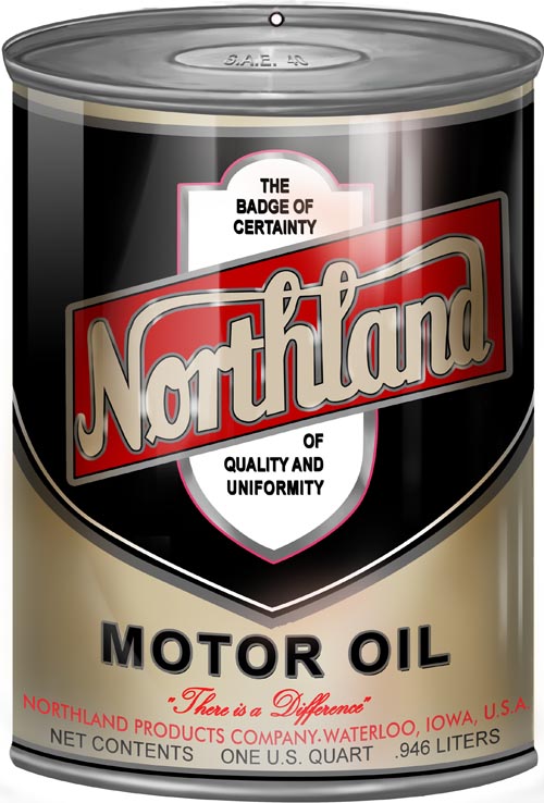 Northland Motor Oil Can 7x10.5