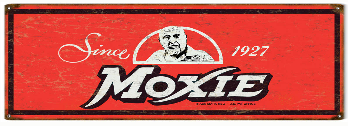 1927 Moxie Vintage Style Metal Sign 6 x 18