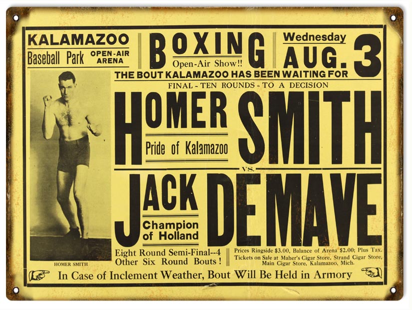 Homer Smith VS Jack DeMave Boxing 9×12