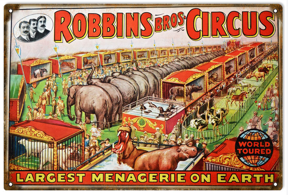 Robbins Bros Circus 12x18