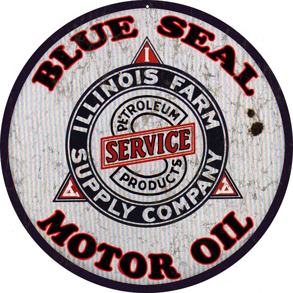 Blue Seal Motor Oil 14x14
