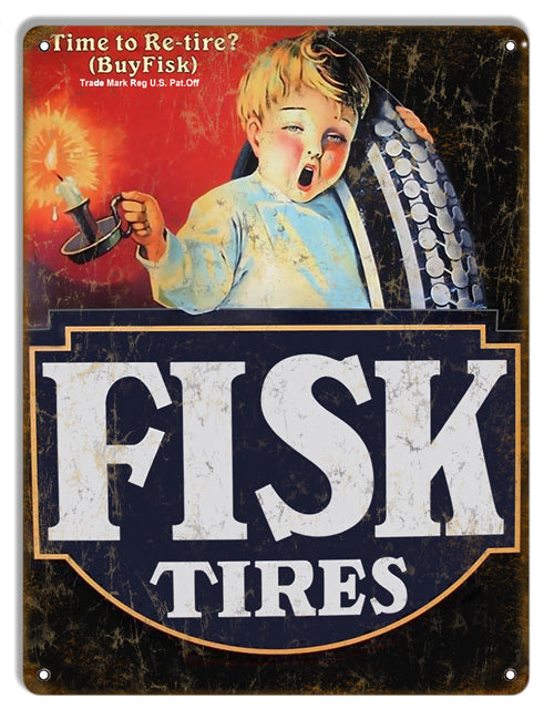 Fisk Tires Gas Station 9×12