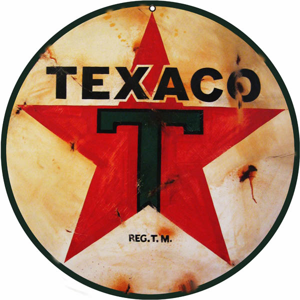 Texaco Vintage Style Metal Sign 14 x 14
