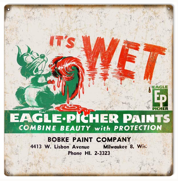 It’s Wet Eagle Picher Paints 12″x12″