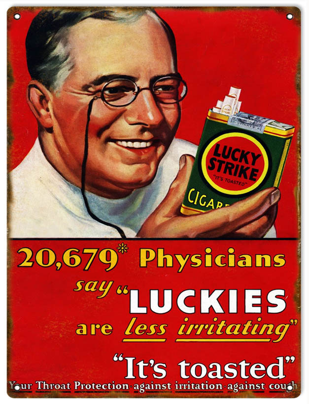 Lucky Strike Cigarettes 9×12