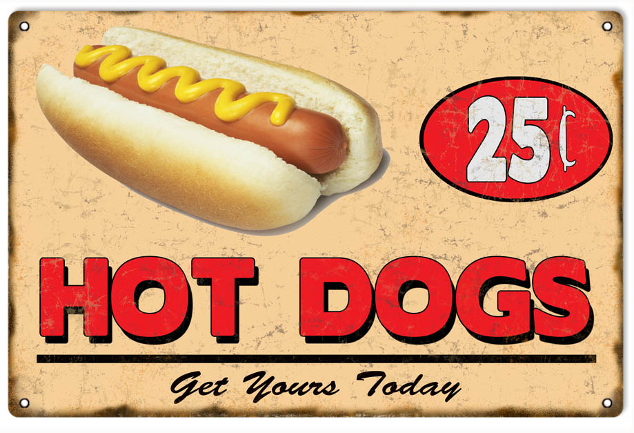 Hot Dog 12x18
