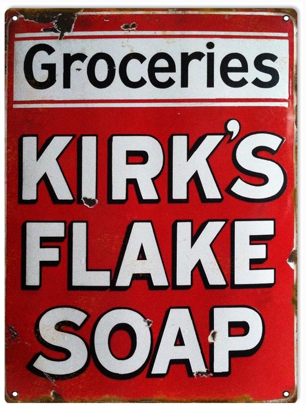 Groceries Kirks Flake Soap 9×12