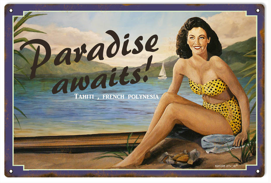 Paradise Tahiti Awaits 12x18