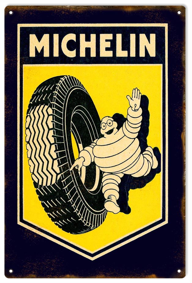 Yellow Michelin Tire 12x18