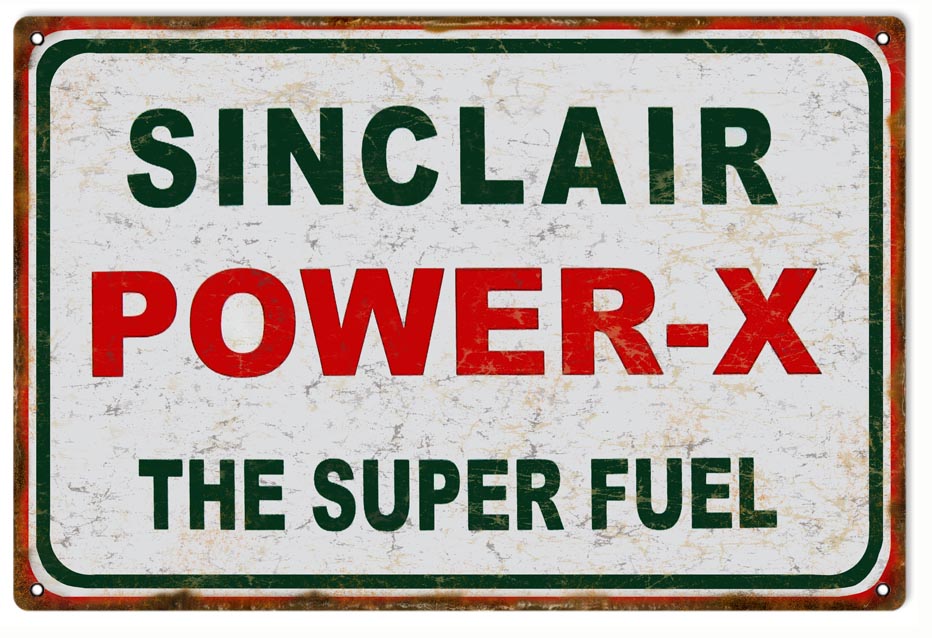 Sinclair Fuel Vintage Style Metal Sign 12 x 18