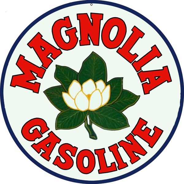 Magnolia Gasoline Vintage Style Metal Sign 18 x 18