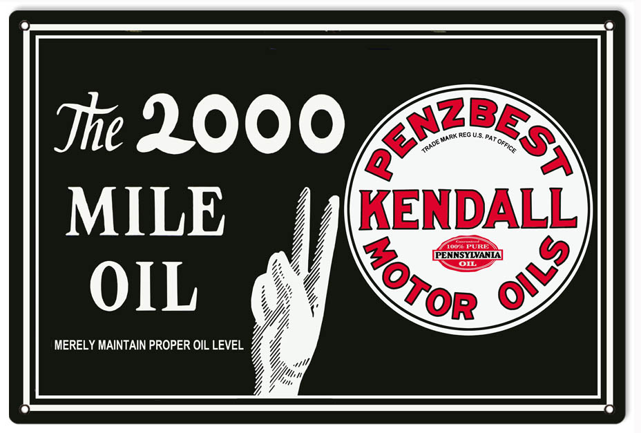 Penzbest Kendall Motor Oil 12x18
