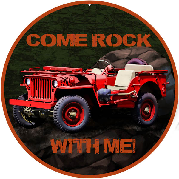 Red Rock With Me Jeep 14 x 14