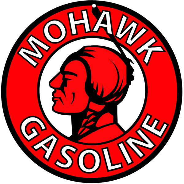 Mohawk Gasoline Service Station Vintage Style Metal Sign 14 x 14