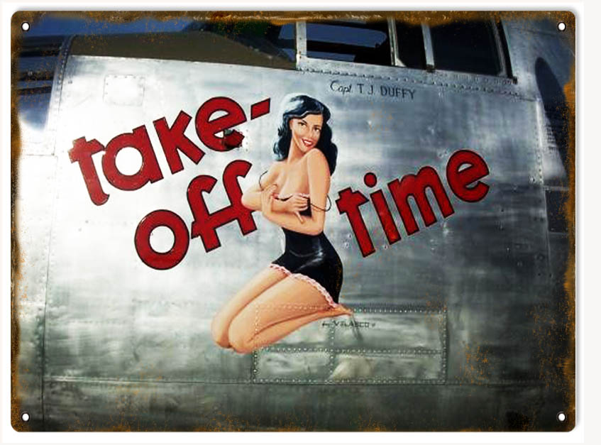 Nose Art Take Off Time 9×12
