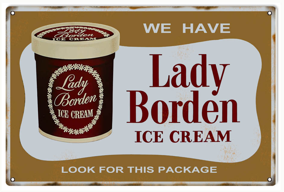 Lady Borden Ice Cream 12x18