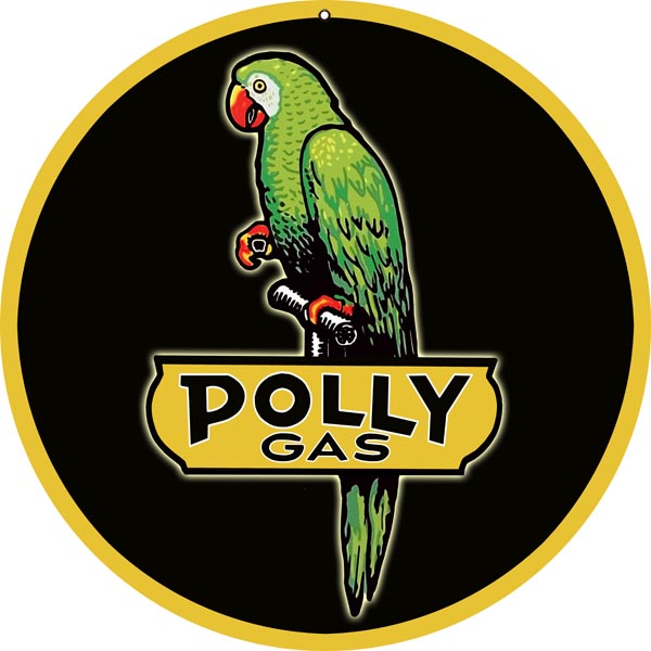 Polly Gasoline Vintage Style Metal Sign 14 x 14