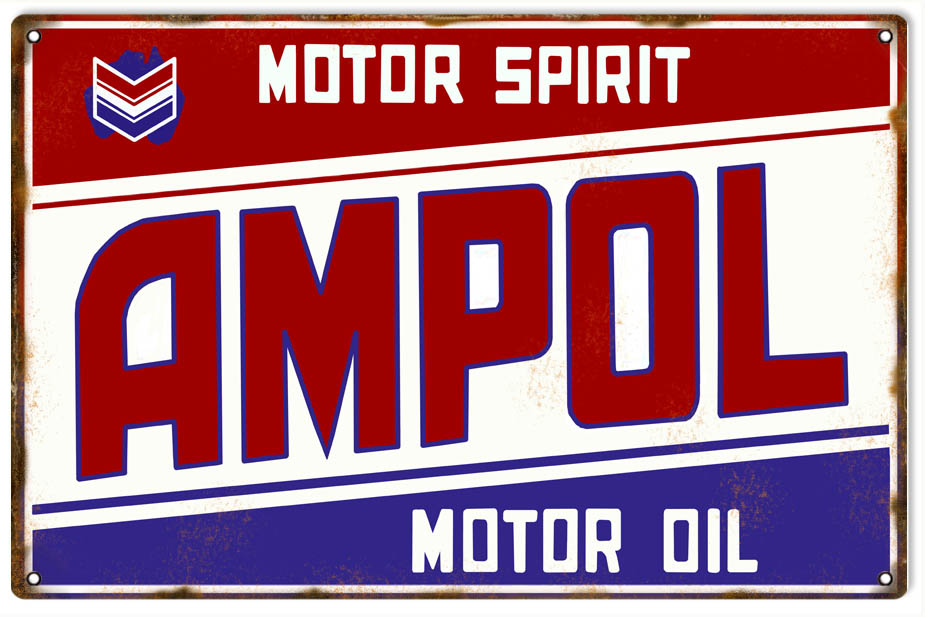 Ampol Motor Oil 16×24