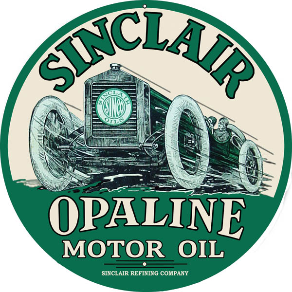 Sinclair Opaline Motor Oil Vintage Style Metal Sign 14 x 14
