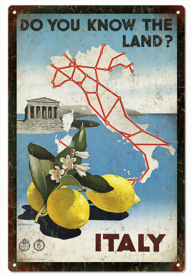 Of Italy Do you Know The Land 12x18