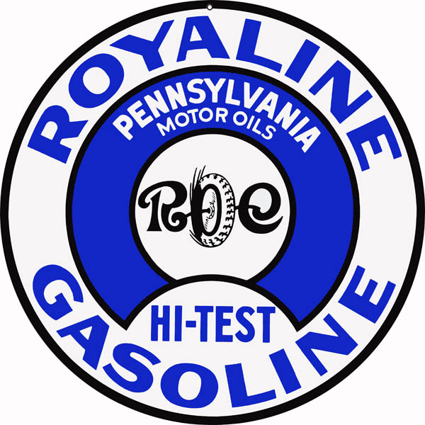 Royaline REO Gasoline Vintage Style Metal Sign 14 x 14