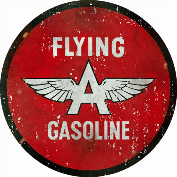 Flying A Gasoline Service Station Vintage Style Metal Sign 14 x 14
