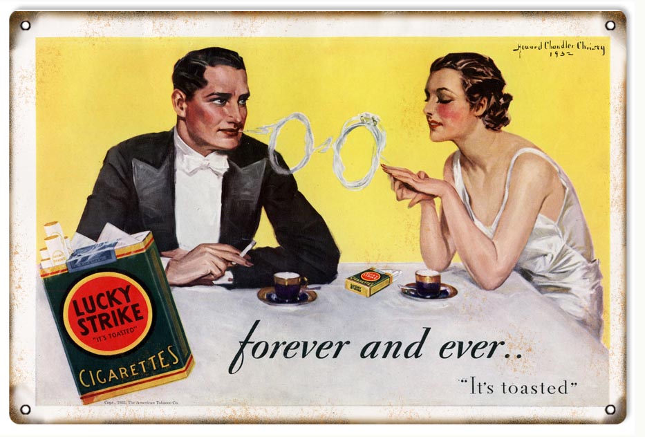 Lucky Strike Cigarettes 12x18