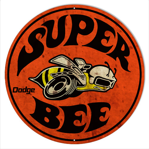 Super Bee Dodge Motor Oil Vintage Style Metal Sign 14 × 14