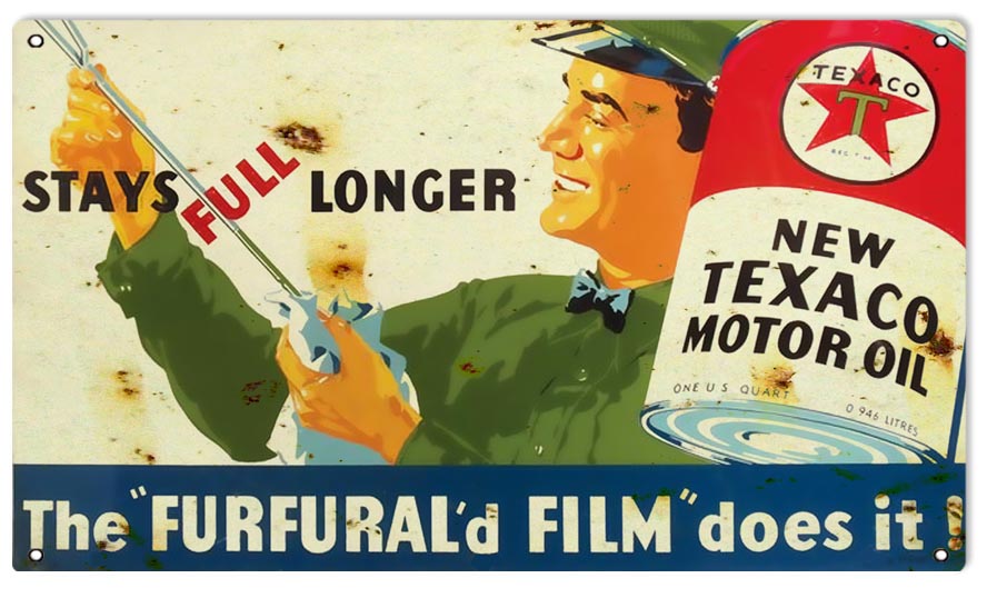 Texaco Motor Oil 8×14
