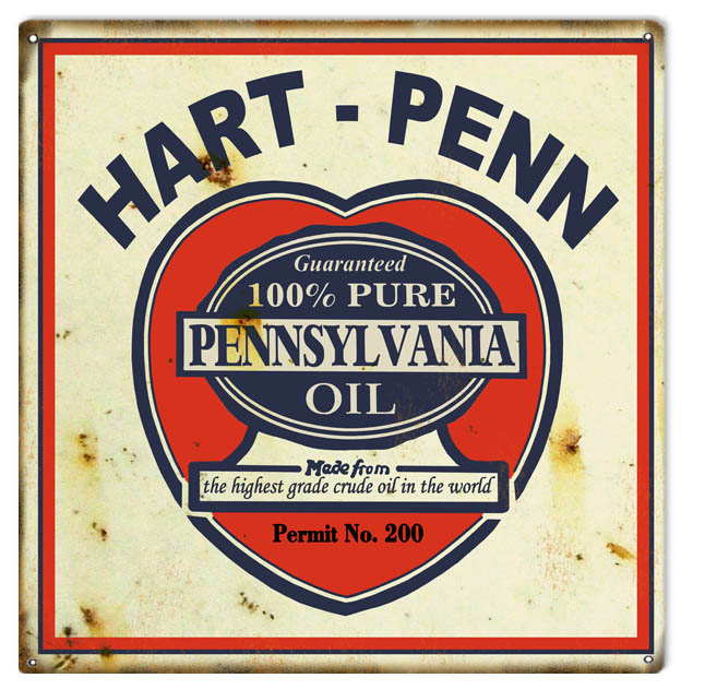 Hart Penn Motor Oil 16×16