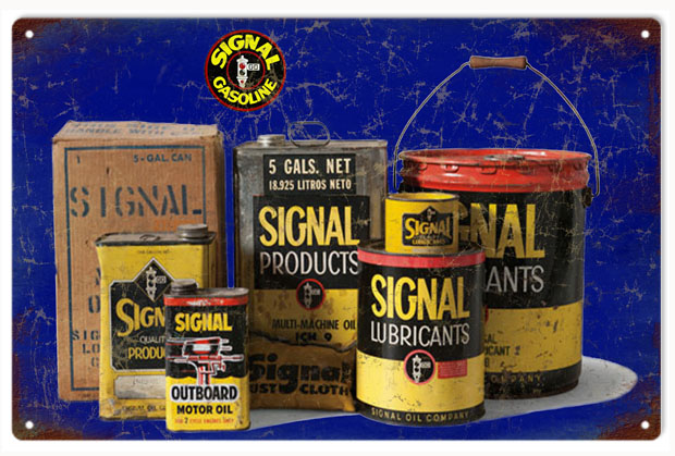 al Gas Motor Oil And Gasoline Vintage Style Metal Sign 12 x 18