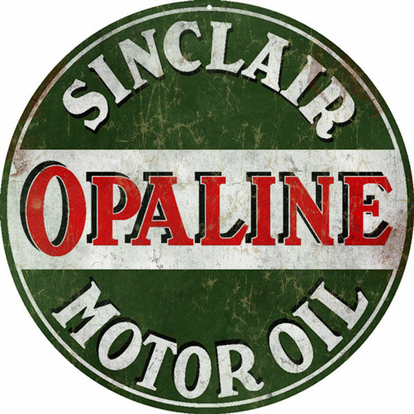 Sinclair Opaline Motor Oil Gas Station Vintage Style Metal Sign 14 x 14