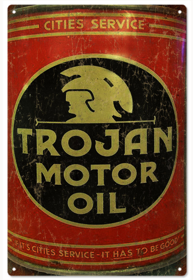 Trojan Motor Oil 12x18