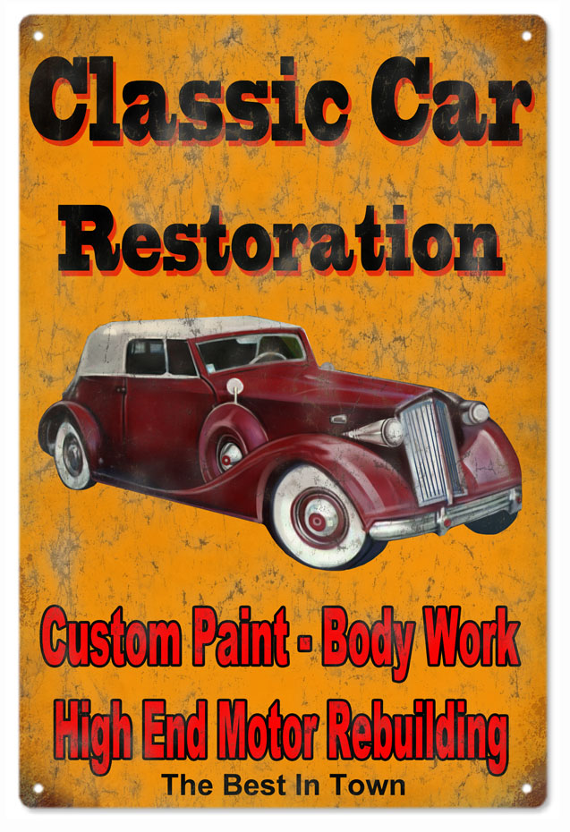Hot Rod Classic Car Restoration 16×24