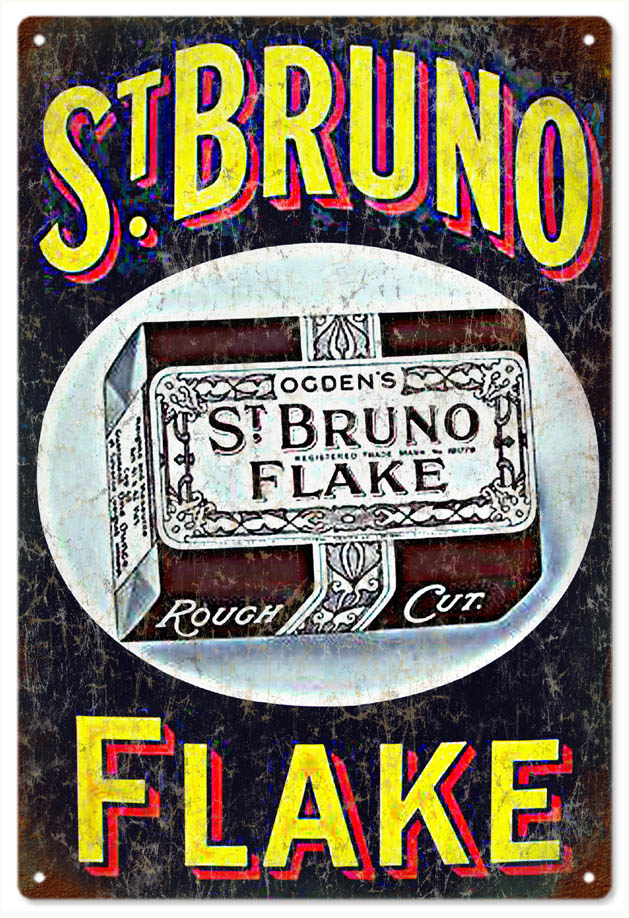 St. Bruno Flake Tobacco Garage 12x18