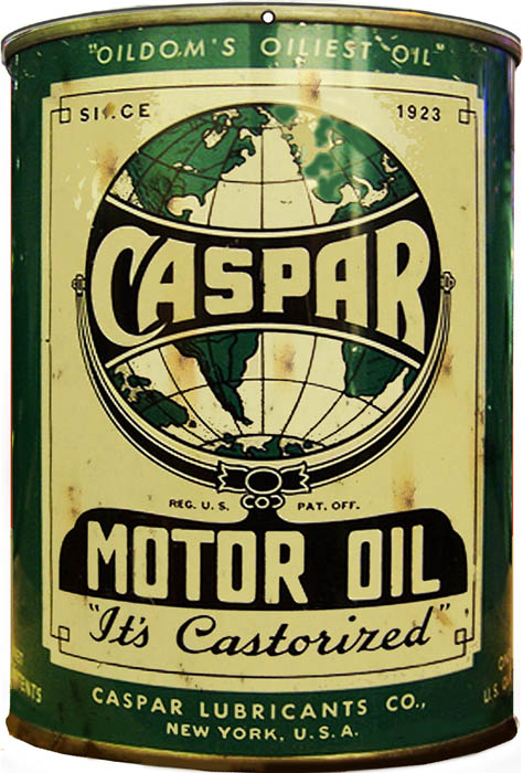 Caspar Motor Oil Can 7x10.5