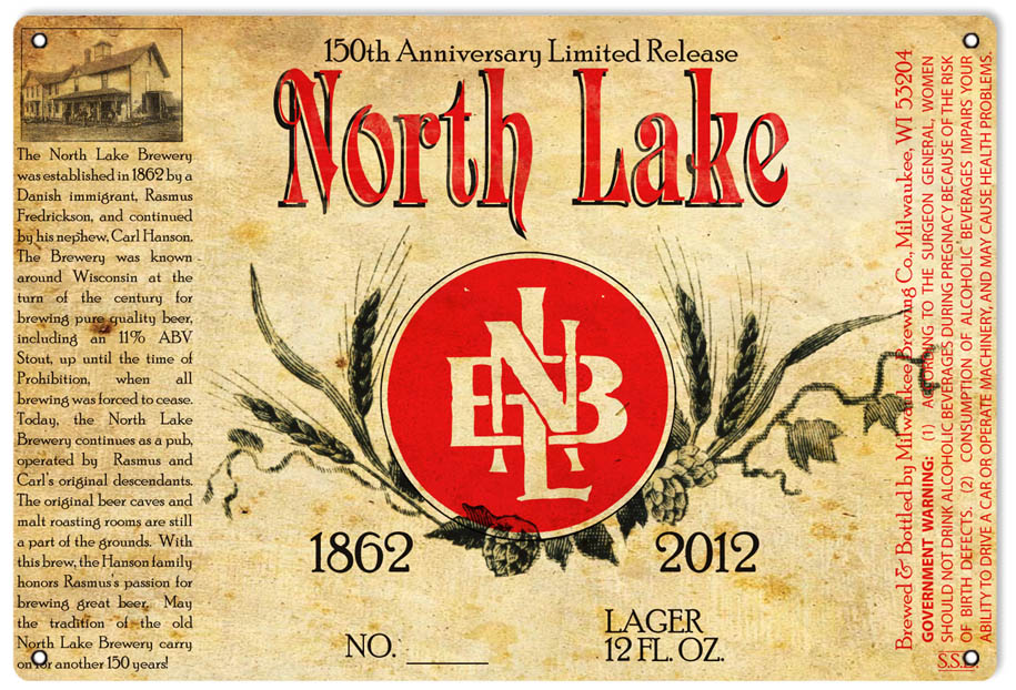 North Lake Brewery 1862 2012 12×18
