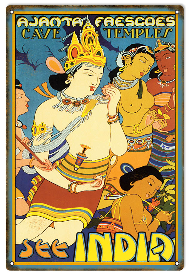 India Cave Temples 12×18