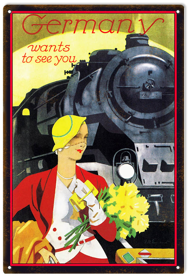 Germany Railroad 12×18