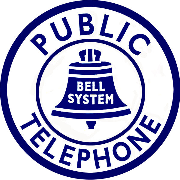 Public Telephone Bell System 14 x 14
