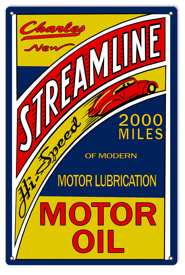 Charley Streamline 2000 Motor Oil 16×24