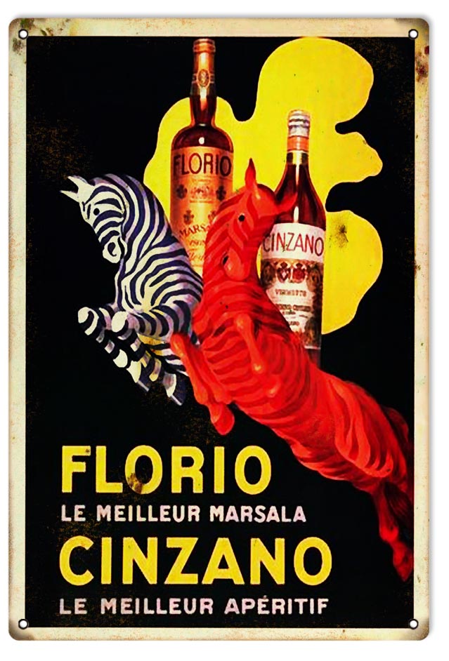 Florio Cinzano Liquor 12×18